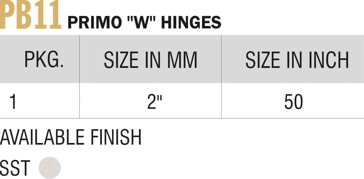 Exclusive Hinges