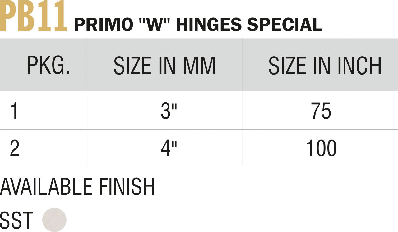 Exclusive Hinges